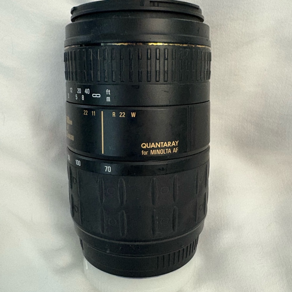 Black Camera Lens for Minolta AF for 35mm Camera